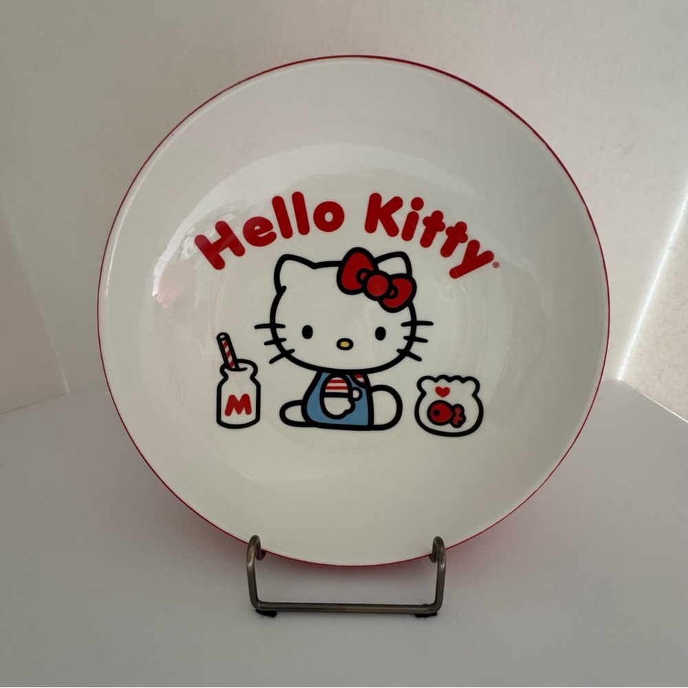 Hello Kitty Sanrio Silver Buffalo 46oz Pasta Ramen Cereal Bowl 9”
